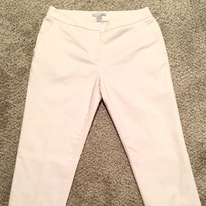 Size 4 H&M Skinny Cream Ankle Pants